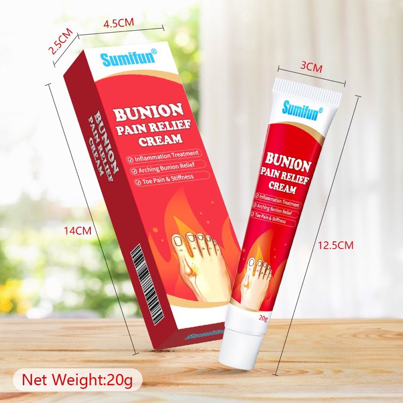 SUMIFUN Bunion Pain Relief Cream Krim Pereda Nyeri Bunion Salep Pereda Sakit Nyeri Sendi Otot Lutut 