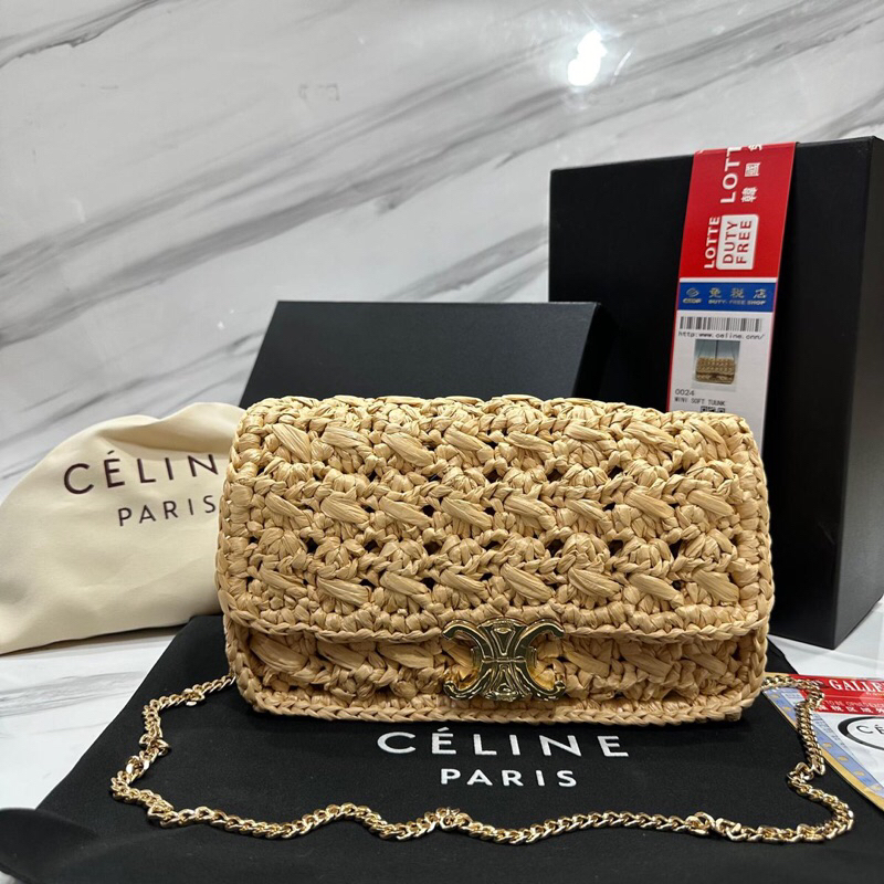 TAS CELINE TRIOMPHE ROTAN SLING BAG MIRROR QUALITY