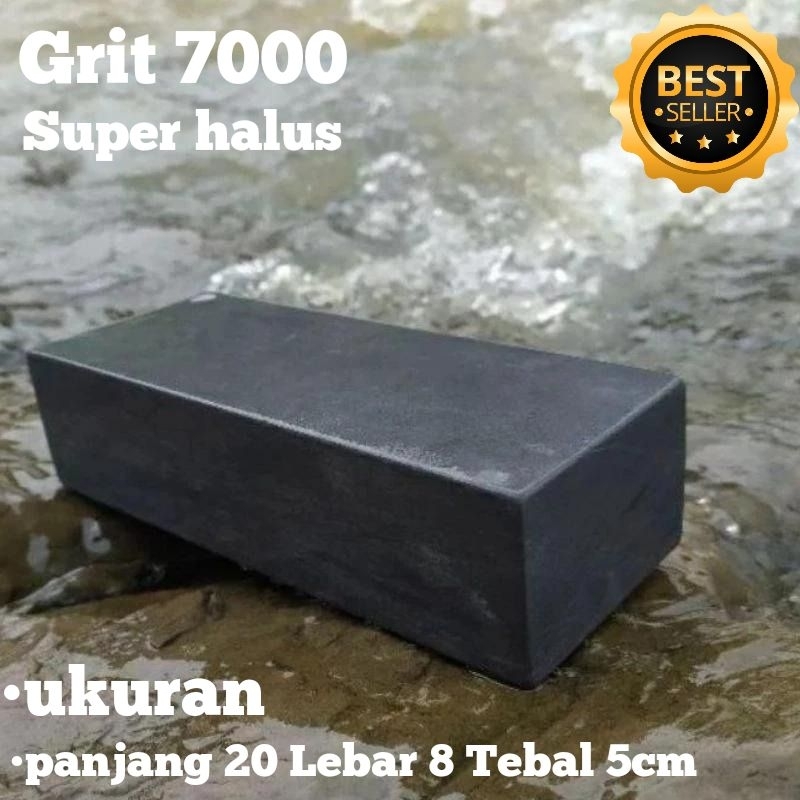 Batu Asah Alam Ukuran 20 x 8 x 5 Alat Pengasah Asahan Pisau Golok Super Tajam Grit 7000 Paling Halus