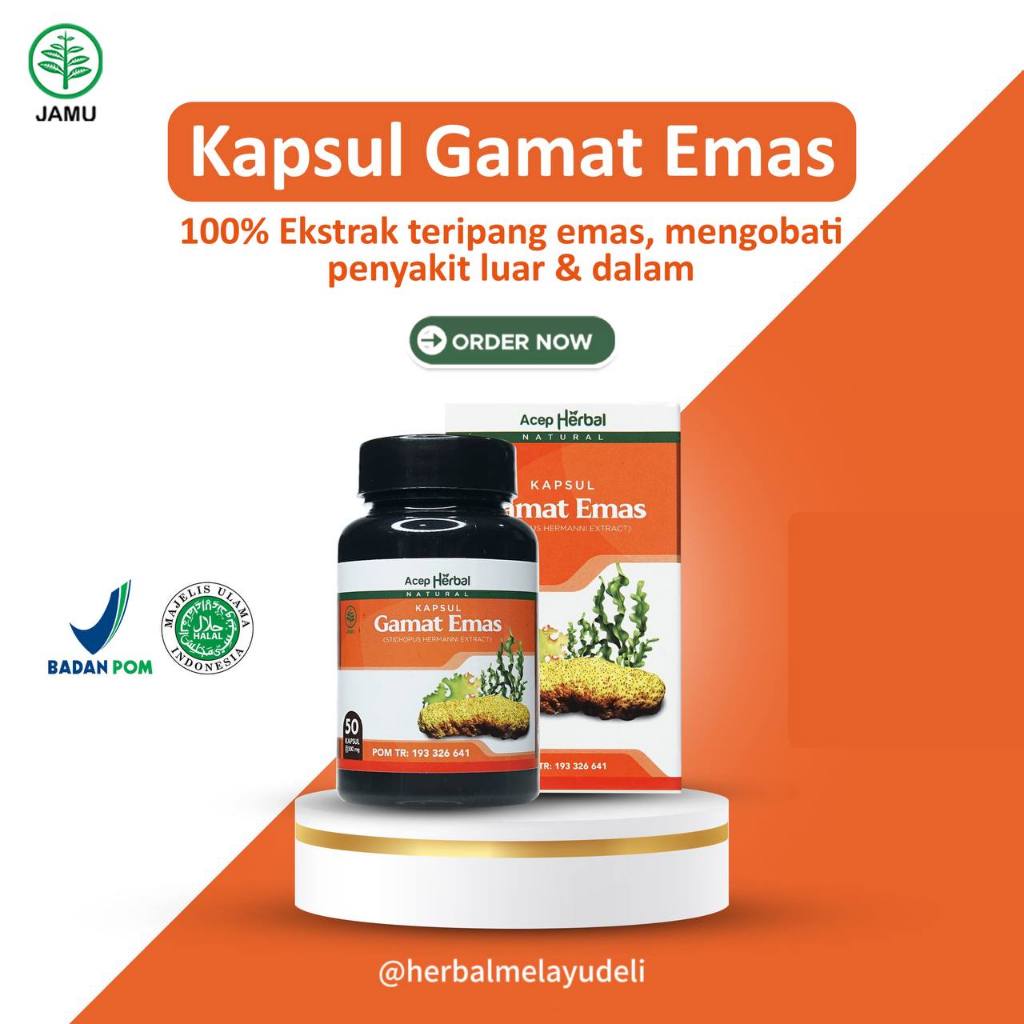 Kapsul Gamat Emas Kapsul - Obat Penghilang Suntik Silikon Di kelamin pria, hidung & payudara suntik
