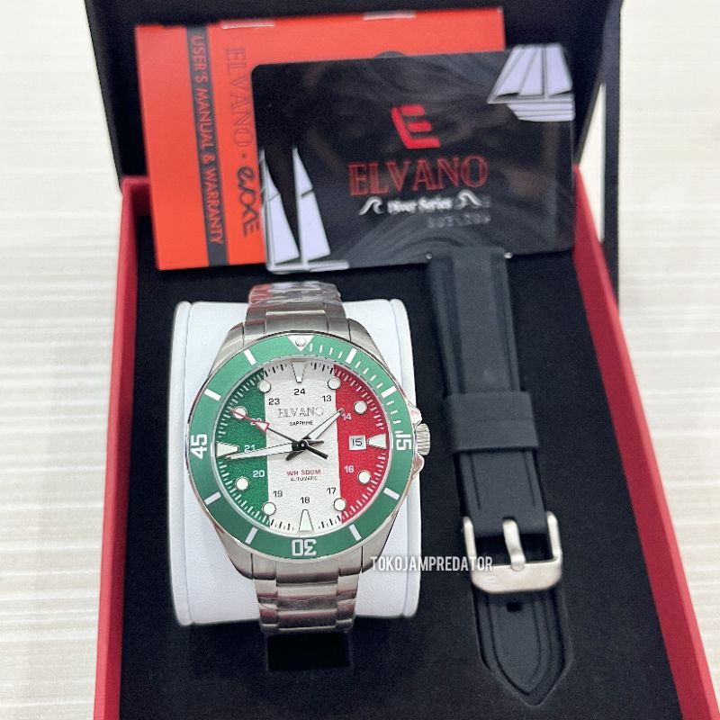 JAM TANGAN ELVANO PRIA EL-DV/L16-3 AUTOMATIC ORIGINAL