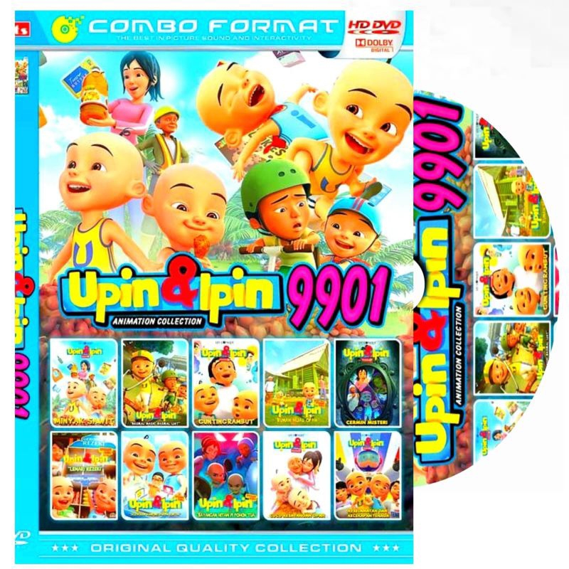 Kaset Film Upin & Ipin 9901 Koleksi Upin dan Ipin Terbaru - Kaset Film Animasi Anak-anak Upin & Ipin