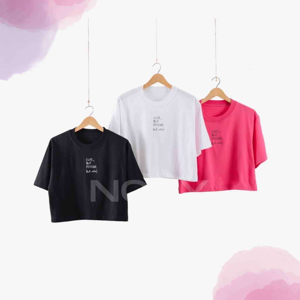 NCDY Crop Top Basic Over Size - PSYCHO
