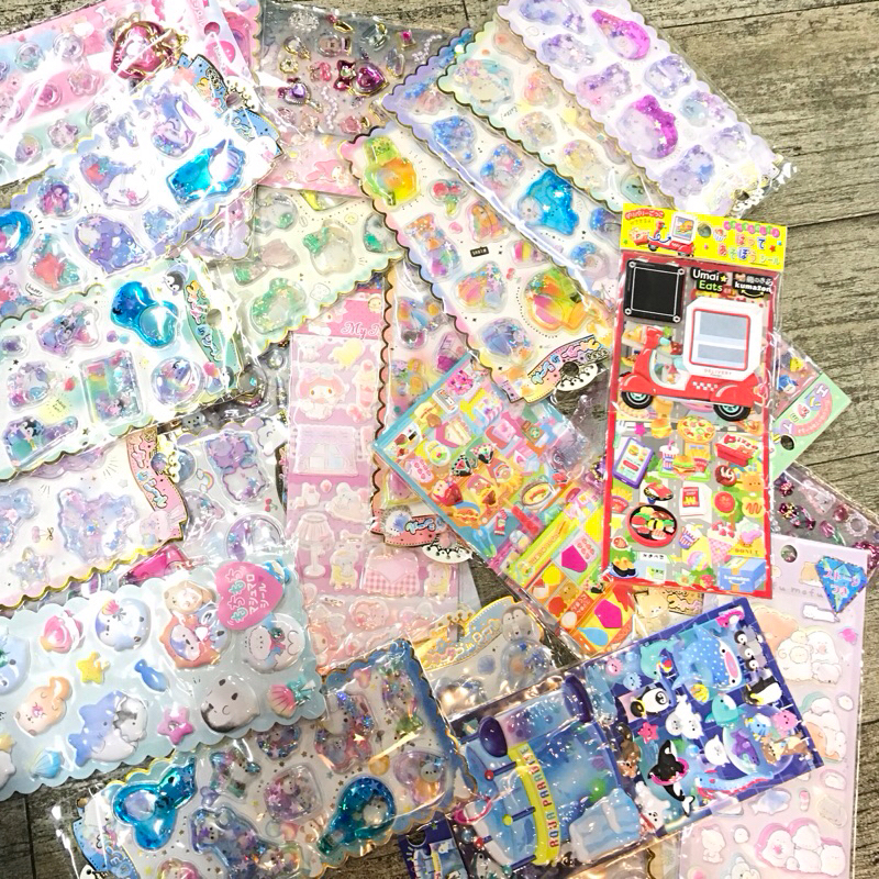 

STICKER AESTHETIC POP UP WATERY BEAR RABBIT ANIMAL CUTE DOG CAT MY MELODY CINNAMOROLL SANRIO LUCU