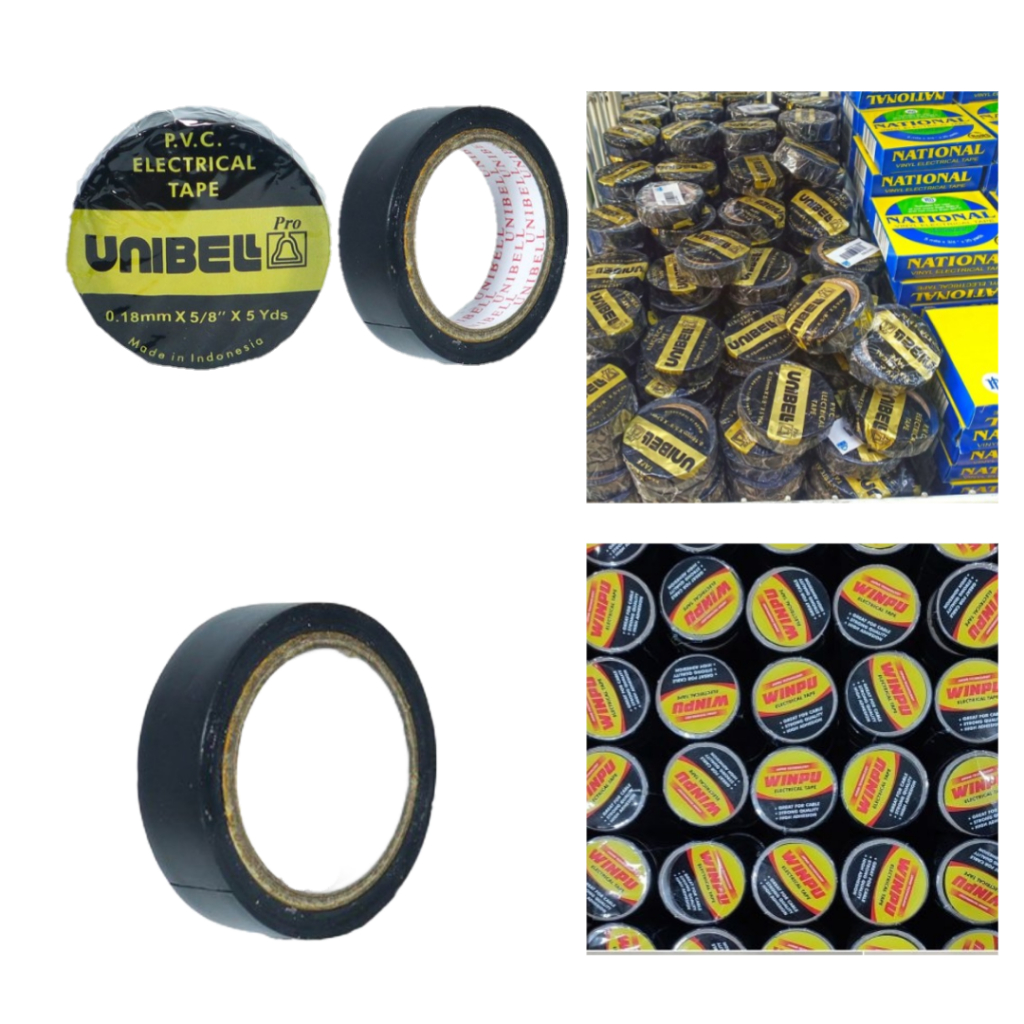 Isolasi Kabel Listrik Tape Hitam Solatip Warna Hitam