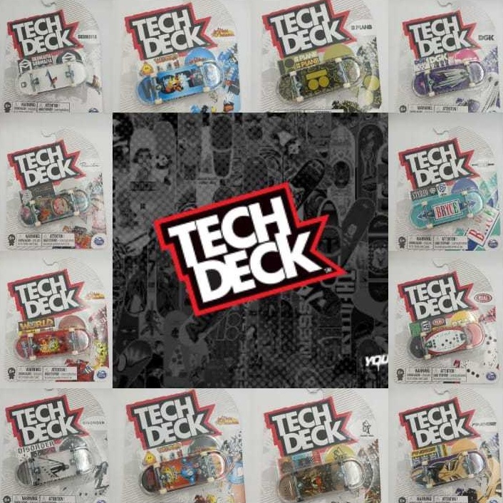 KODE J57K TECH DECK Fingerboard Original Spin Master Finger Board Skateboard dengan jari primitive f