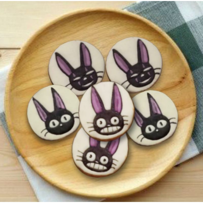 

VALERICIOUS Butter Cookies Kue Kukis Hias Karakter JIJI CAT