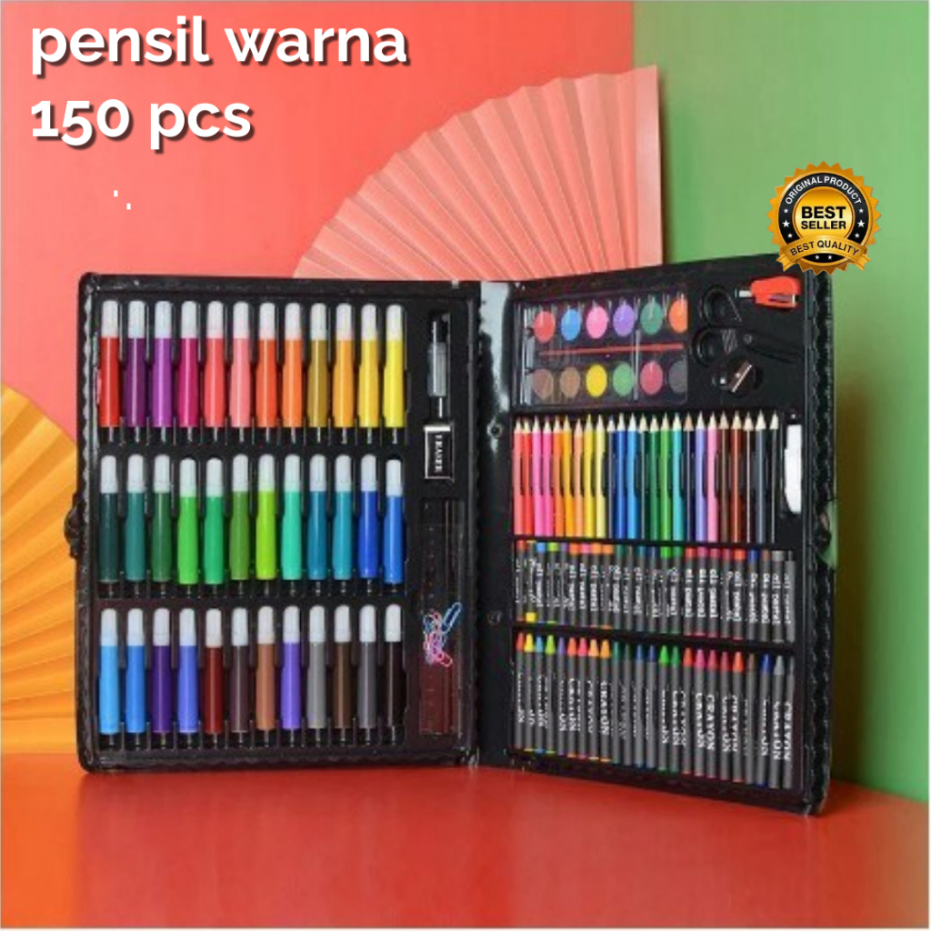 

SUPER MEGA ART SET 208 / SET 150 PIECES KRAYON / ALAT LUKIS LENGKAP UNTUK ANAK - Super Mega Art Set Alat Gambar Tulis Anak Crayon Pensil Warna 150 PCS SET TERBAGUS