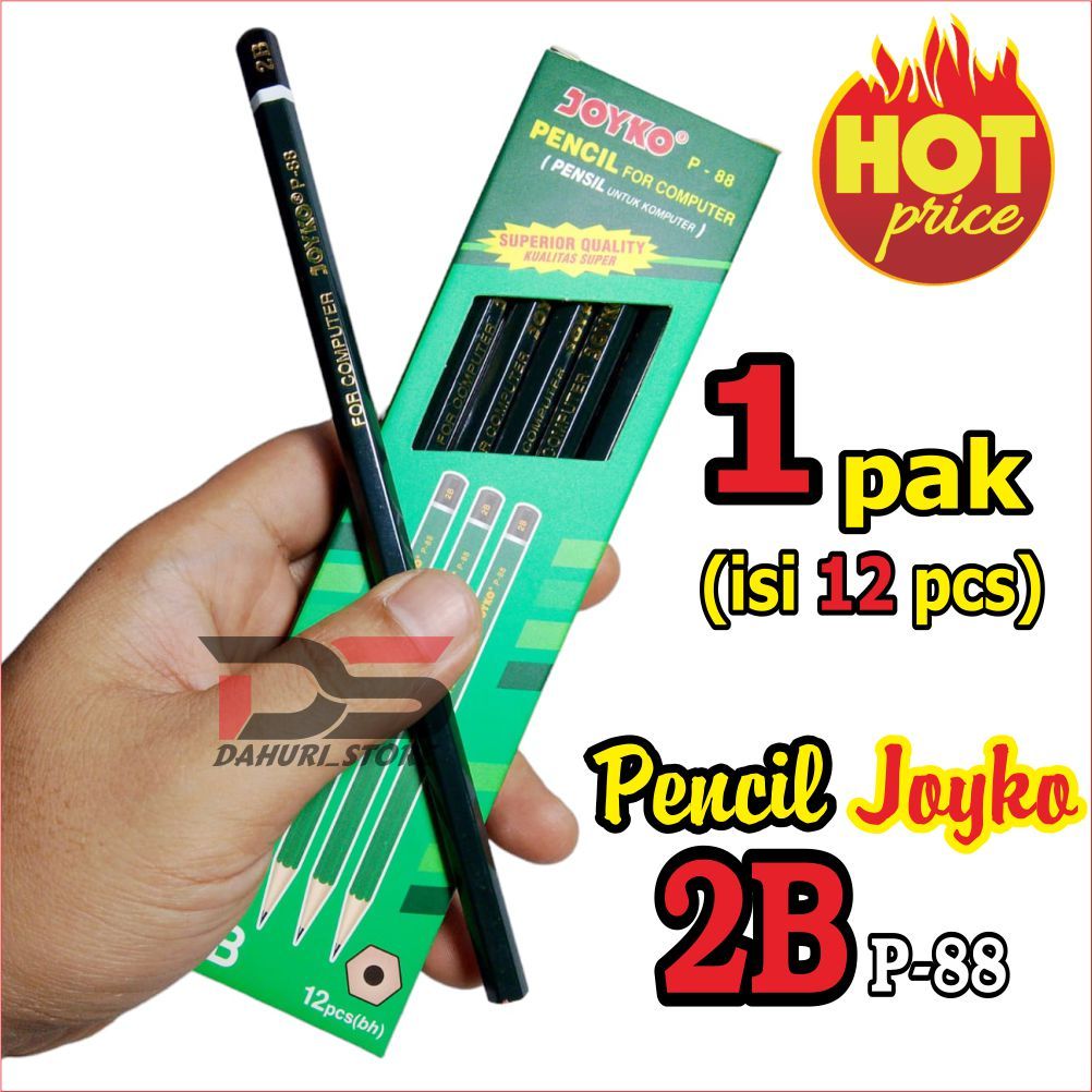 

PROMO MURAH PENSIL 2B PENSIL JOYKO P-88 2B PENCIL JOYKO 2B HARGA UNTUK 12 PCS