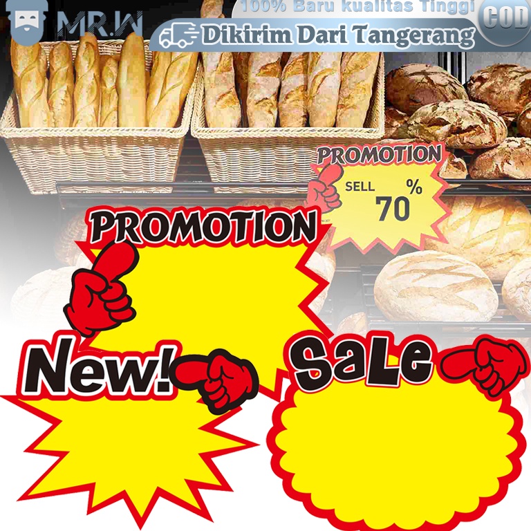 

KODE I47X 5pcsSet Kertas Harga Promo Pop Card Price Tags Kertas Penjepit Harga Tulisan Sale Kartu Promosi