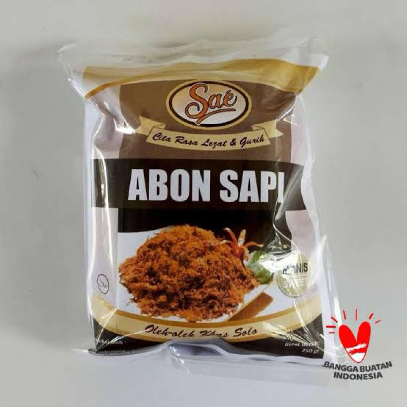 

ABON SAPI SAE SOLO 250g MANIS & PEDAS