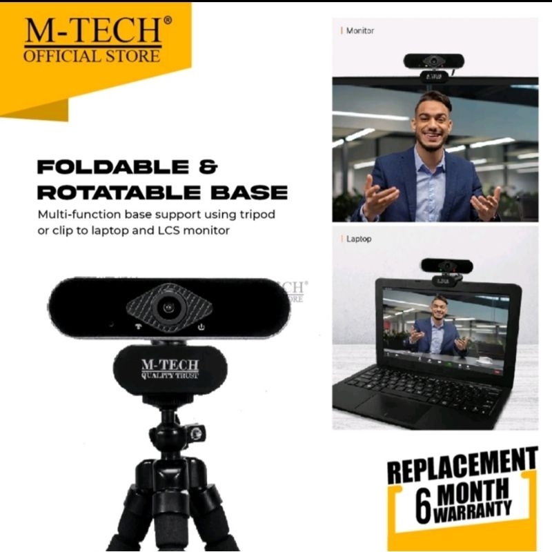 M-Tech Webcam External  Wb 350 Full HD