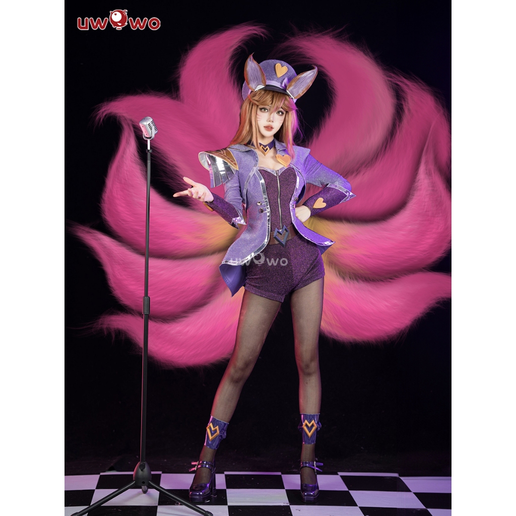 【Uwowo】League of Legends cosplay nine-tailed demon fox cosplay Costume and nine-tailed demon fox Wig