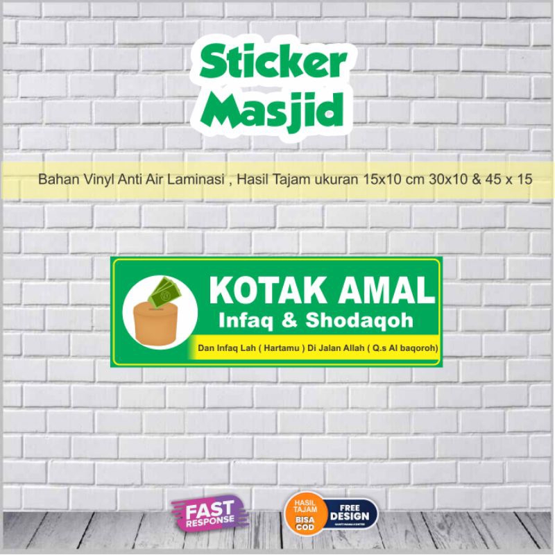 

Sticker Masjid bisa custom design