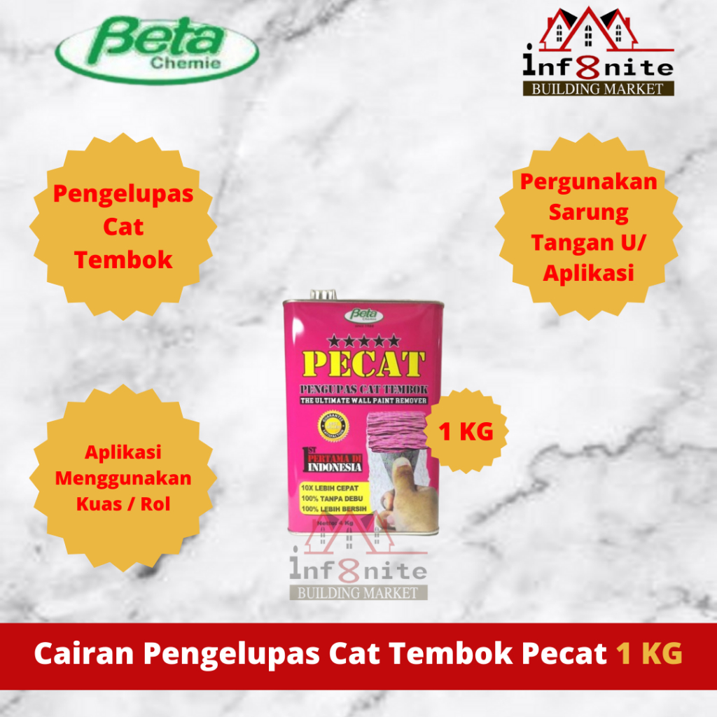 Perontok Cat Tembok Pengelupas Cat Tembok Paint Remover Pecat 1 KG