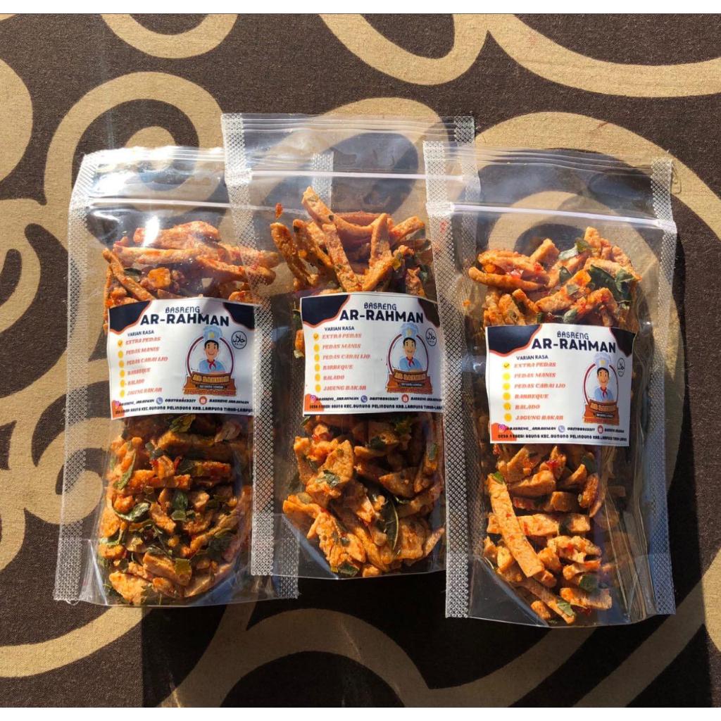 

BASRENG PEDAS KHAS LAMPUNG+DAUN JERUK bervarian 3 rasa 50 gram