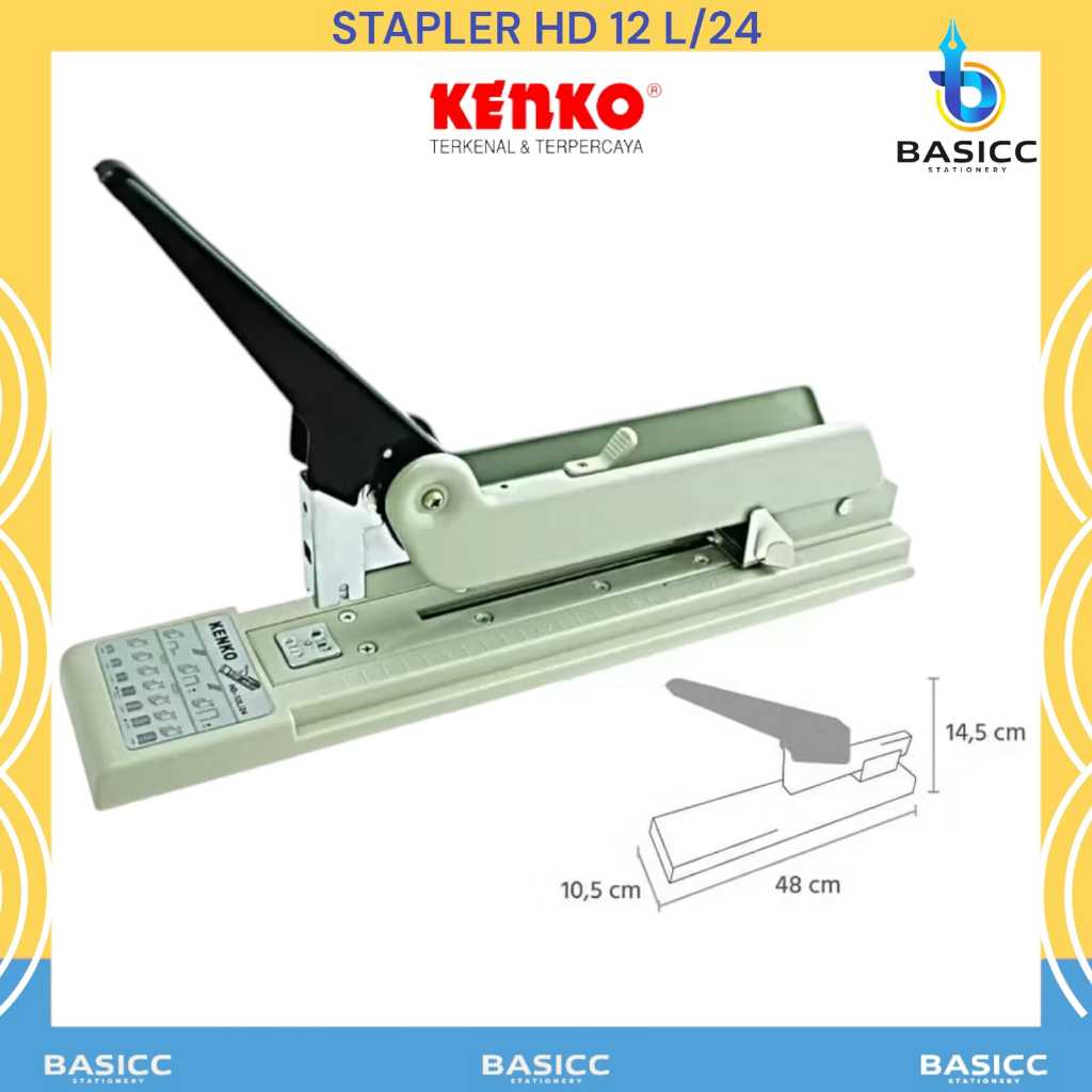 

Kenko Stapler Besar Heavy Duty HD -12 L / 24 | @ 1Pcs