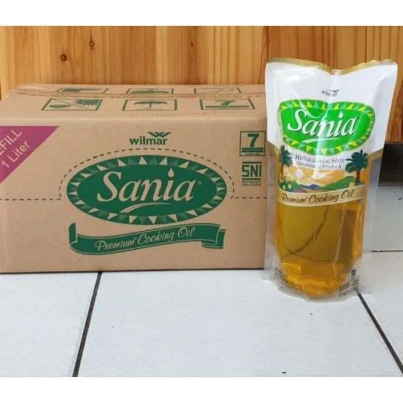 

1 DUS MINYAK GORENG Sania 1 L / 1000mL 1 Liter x12 Pouch