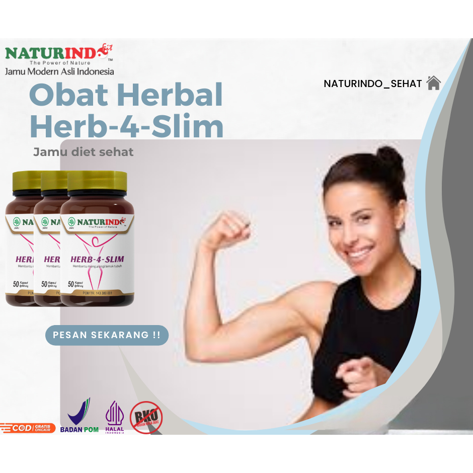 Obat Pelangsing Herb-4 Slim naturindo