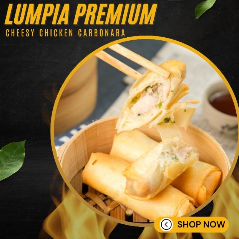 

Lumpia Cheesy Chicken Carbonara