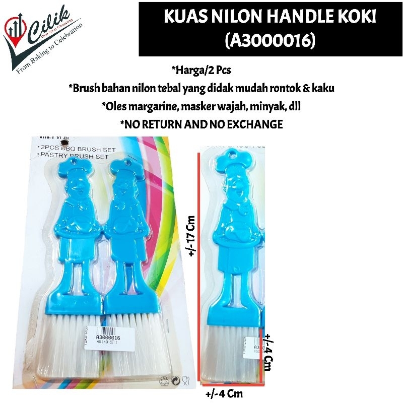 

kuas+koas+brush+nylon+nilon+8+1/2"+bulu+mini+set+3+bahan+tebal+alat+kitchen+tool+oles+art+painting+lukis+masker+set+handle koki+scrap+margarine+mentega+krim+buttercream+cat+coloring+drawing+loyang+pan+kuali+bbq+makanan+roti