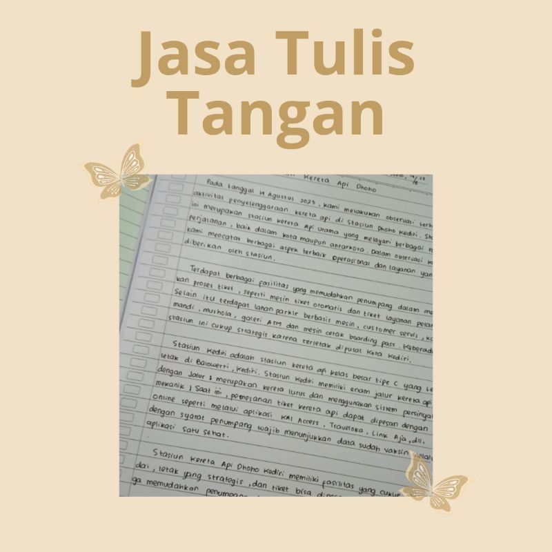 

Jasa Tulis Tangan