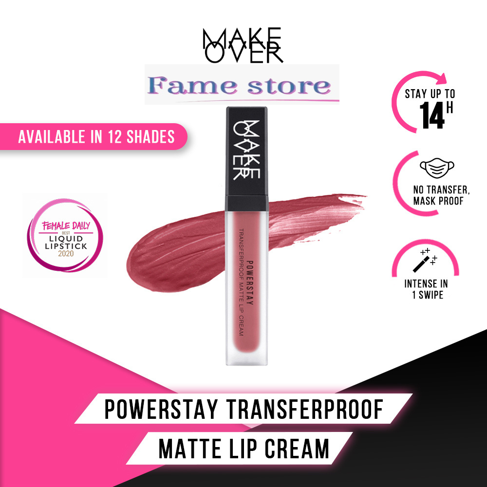 Make Over Powerstay Transferproof Matte Lip Cream Lipstik Make Over