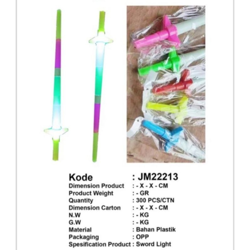 MAINAN PEDANG OSROT PEDANG PANJANG PENDEK PEDANG LED