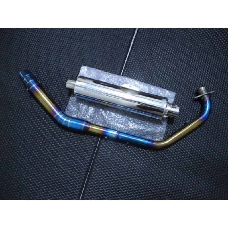 KNALPOT CKD LEHER BLUOGOLD SUARA BAS BOBOK MANTAP UNTUK VIXION SONIC SATRIA FU.