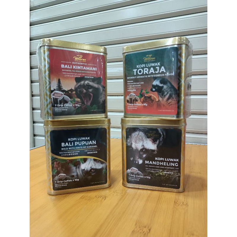 

Kopi Luwak Kemasan Kaleng Premium [Isi 7 Drip]