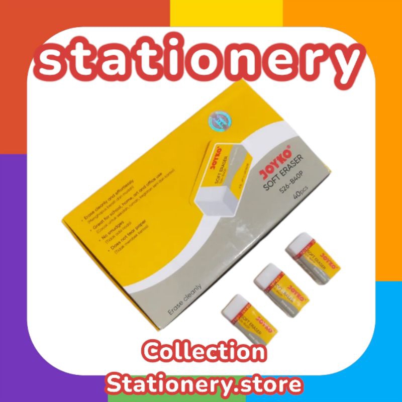 

PENGHAPUS JOYKO WARNA PUTIH ISI 40PCS/1PAK