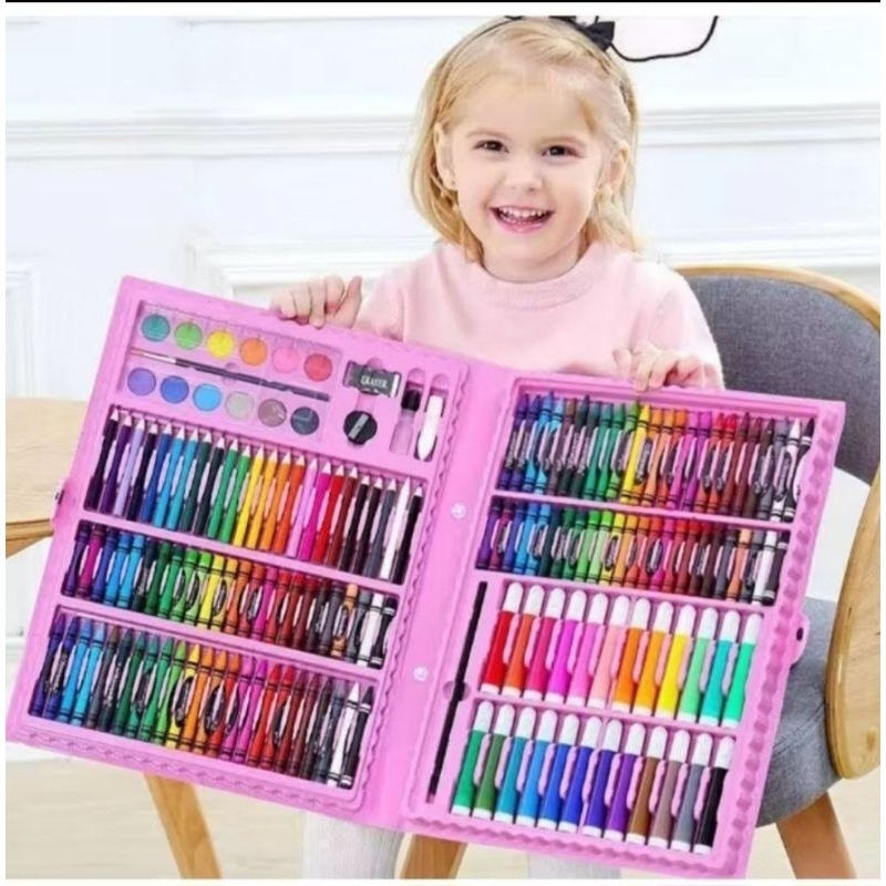 

CRAYON SET ART 168 PCS TEMPAT WARNA BIRU