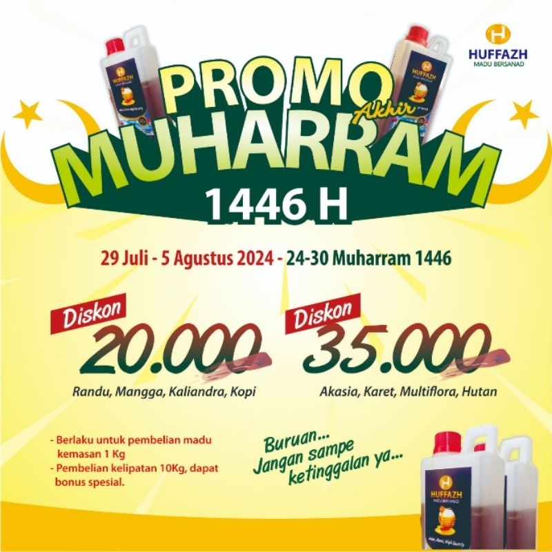 

Huffazh Madu Murni Bersanad 1kg