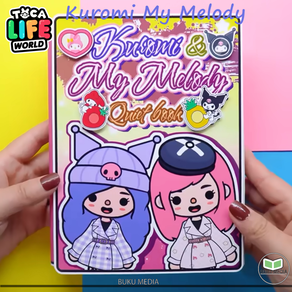 Buku Mainan Kertas Edukatif Rumah Boneka Karakter dengan Aksesoris Siap Main