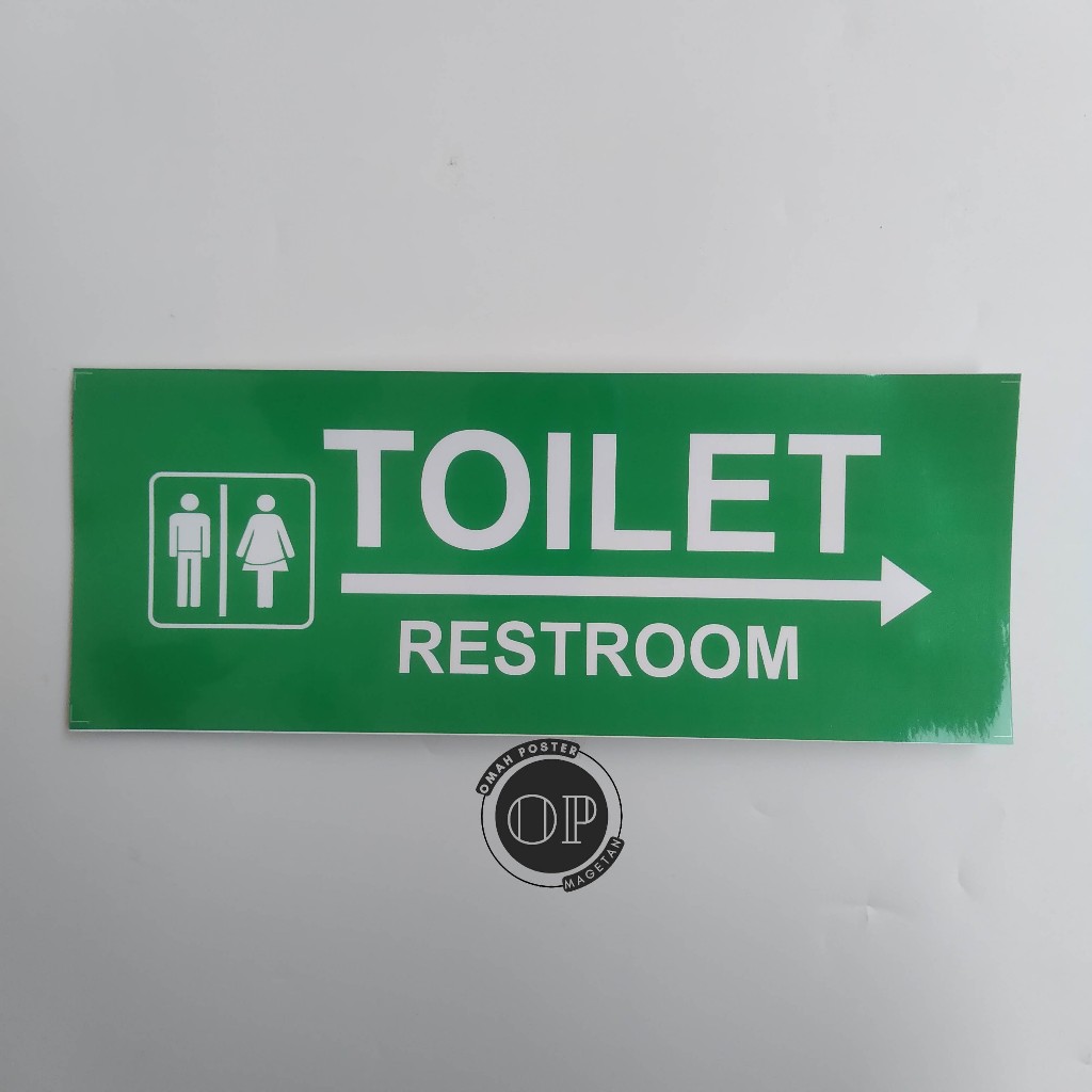 

Stiker Arah Toilet - Restroom - Arah Toilet Kanan - Arah Toilet Kiri