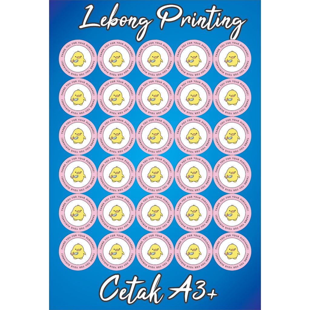 

Cetak Sticker Chromo / Vinyl Cutting Sticker Cromo Vinyl A3 A3+ 32x48