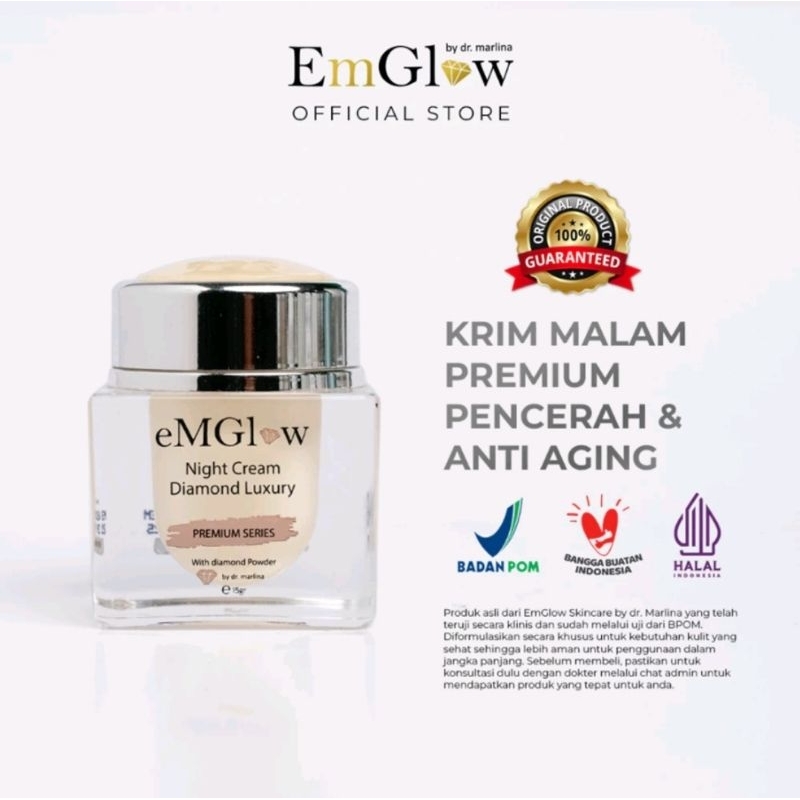 eMGlow Diamond Luxury Night Cream by dr.Marlina