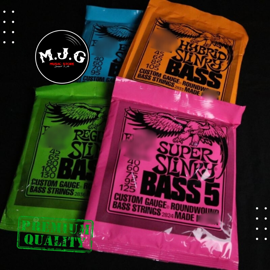 senar bass akustik or elektrik 4 or 5 string