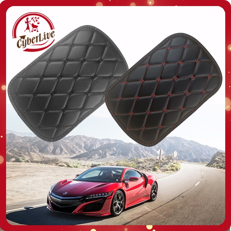 Cover Armrest Konsol Box Universal Bantalan Sandaran Tangan Mobil Bahan Kulit Anti Air Untuk Konsol 