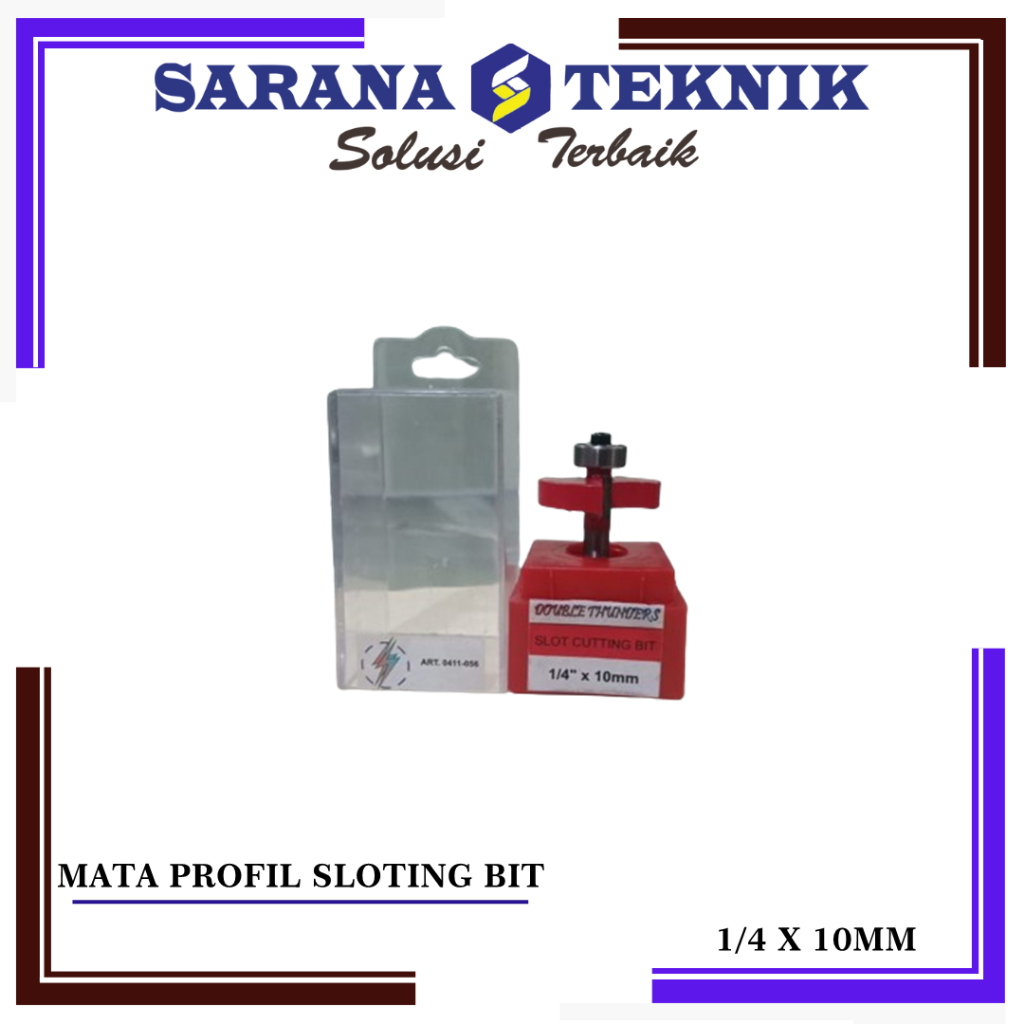 Mata Router / Profil Sloting bit 10 mm Double Thunder