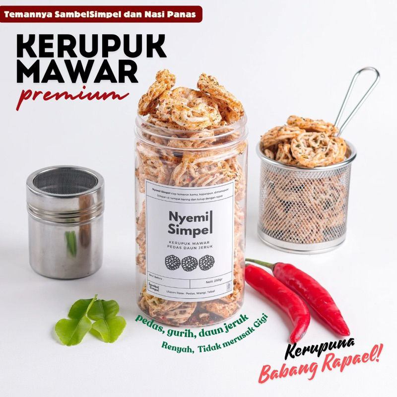 

Nyemil Simpel - Kerupuk Mawar - Pedas Daun Jeruk - Renyah Kerupuknya Babang Rafael