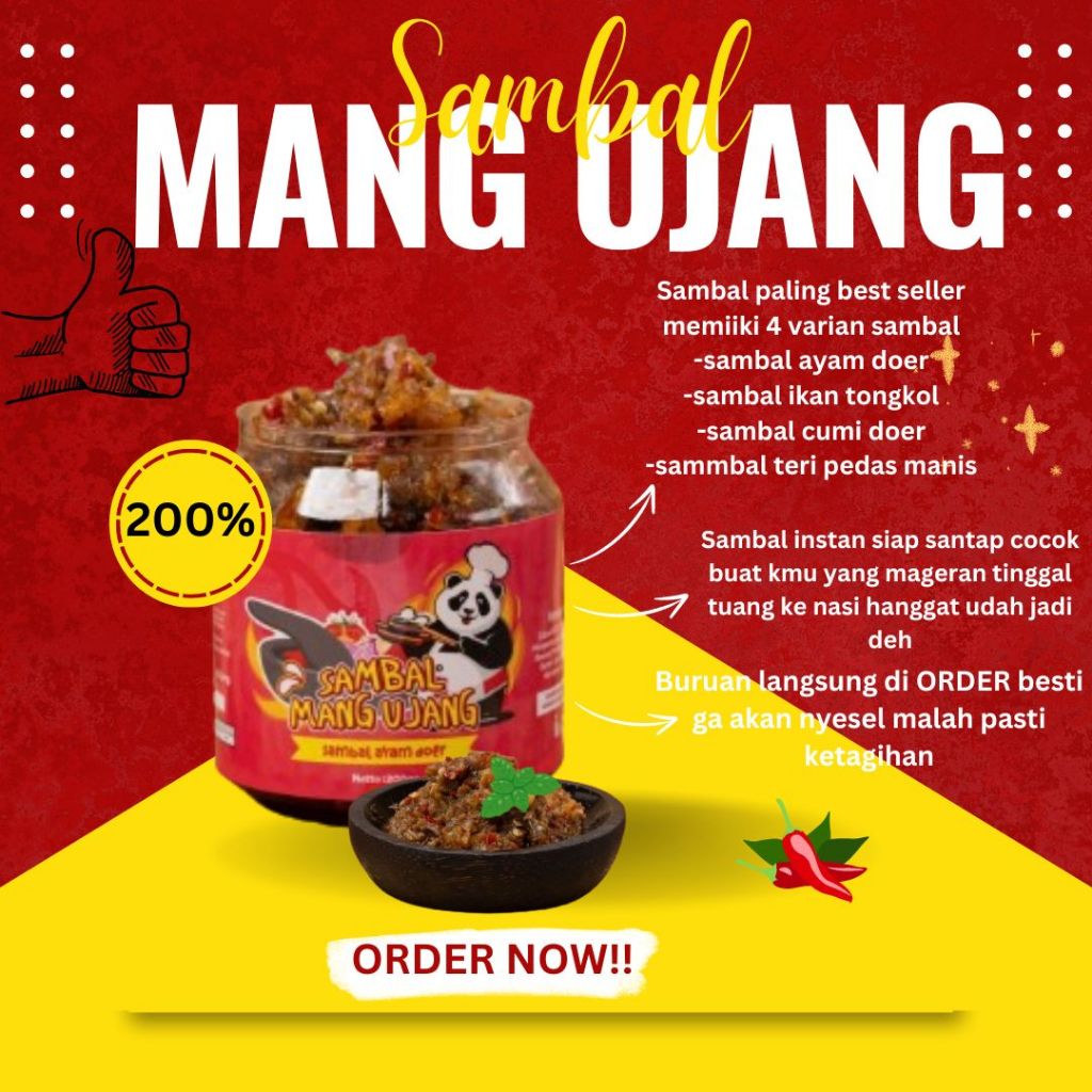 

SAMBAL AYAM DOER MANG UJANG PREMIUM (200g)