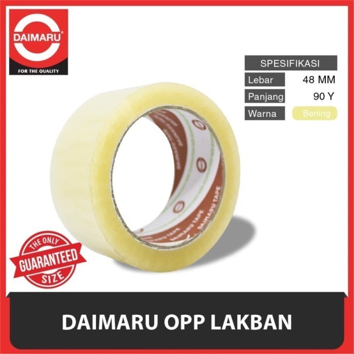 

DAIMARU lakban bening 48mm x 90yard 2"inch isolasi 1Pcs saja
