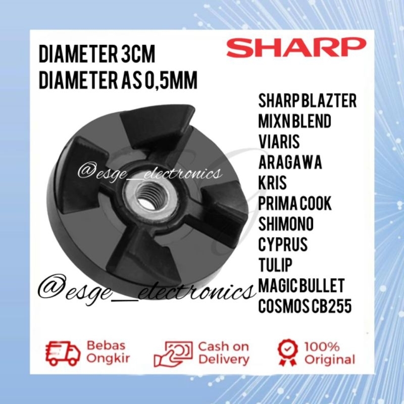 ORIGINAL GIGI KARET BLENDER SHARP GEAR KARET PISAU MOUNTING BLENDER SHARP GEAR KARET PISAU BLENDER S