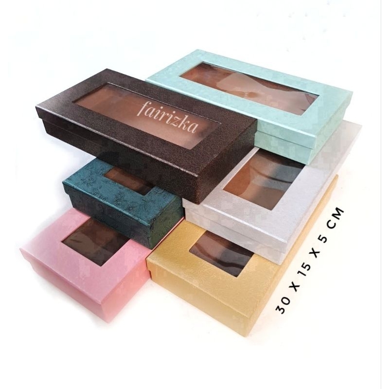 

TERLARIS Box Kotak Kado Standard Karton Hardboard Lapis Wallpaper utk Baju Mukena Hampers BELI Min.2Pcs