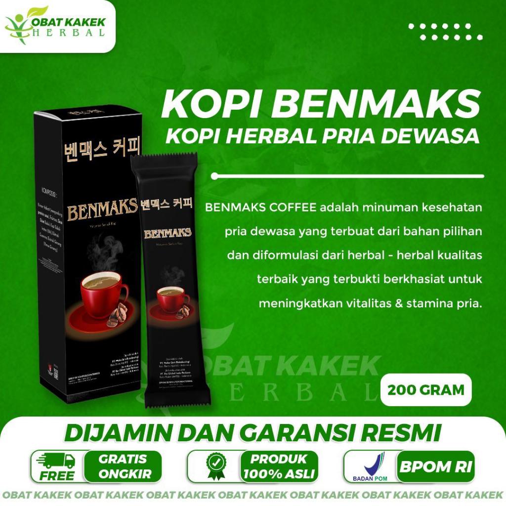 

Kopi BENMAKS Kopi Nikmat Untuk Vitalitas Kopi Pilihan Pria 5 sashet