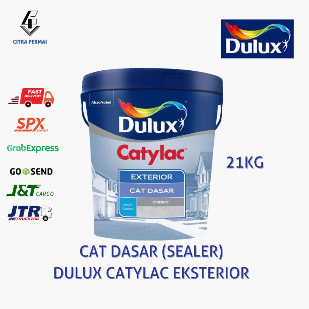 DULUX CATYLAC CAT DASAR SEALER EKSTERIOR (21KG), ALKALI CAT DASAR DULUX CATYLAC EXTERIOR