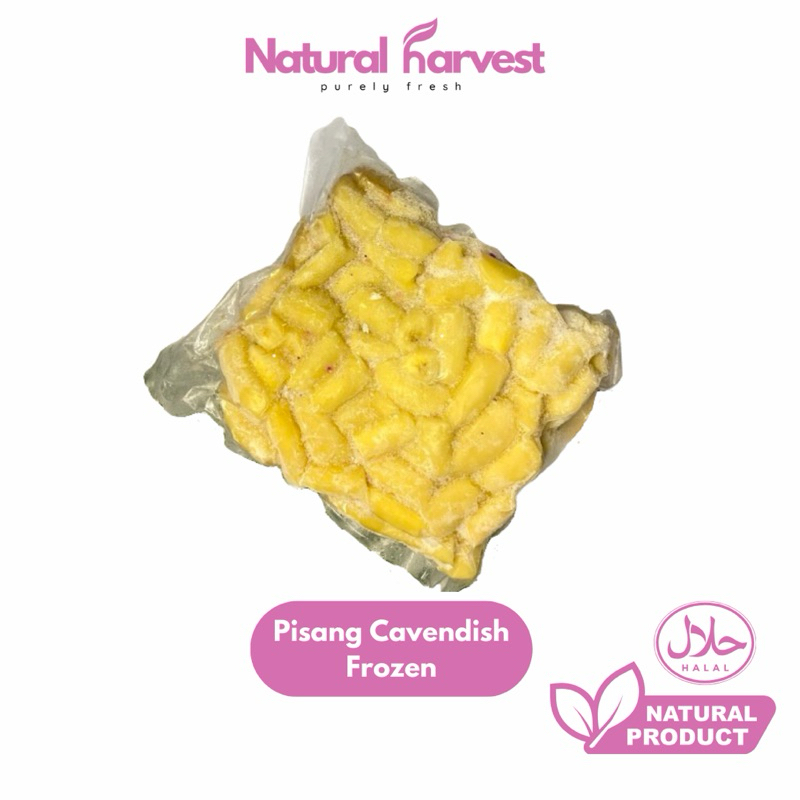 

Pisang Cavendish Frozen 500gr | NaturalHarvest!