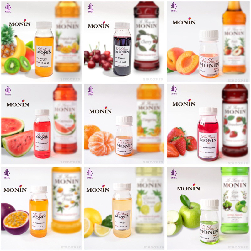 

Monin Syrup Fruit Flavour Repack (30ml,75ml,100ml)