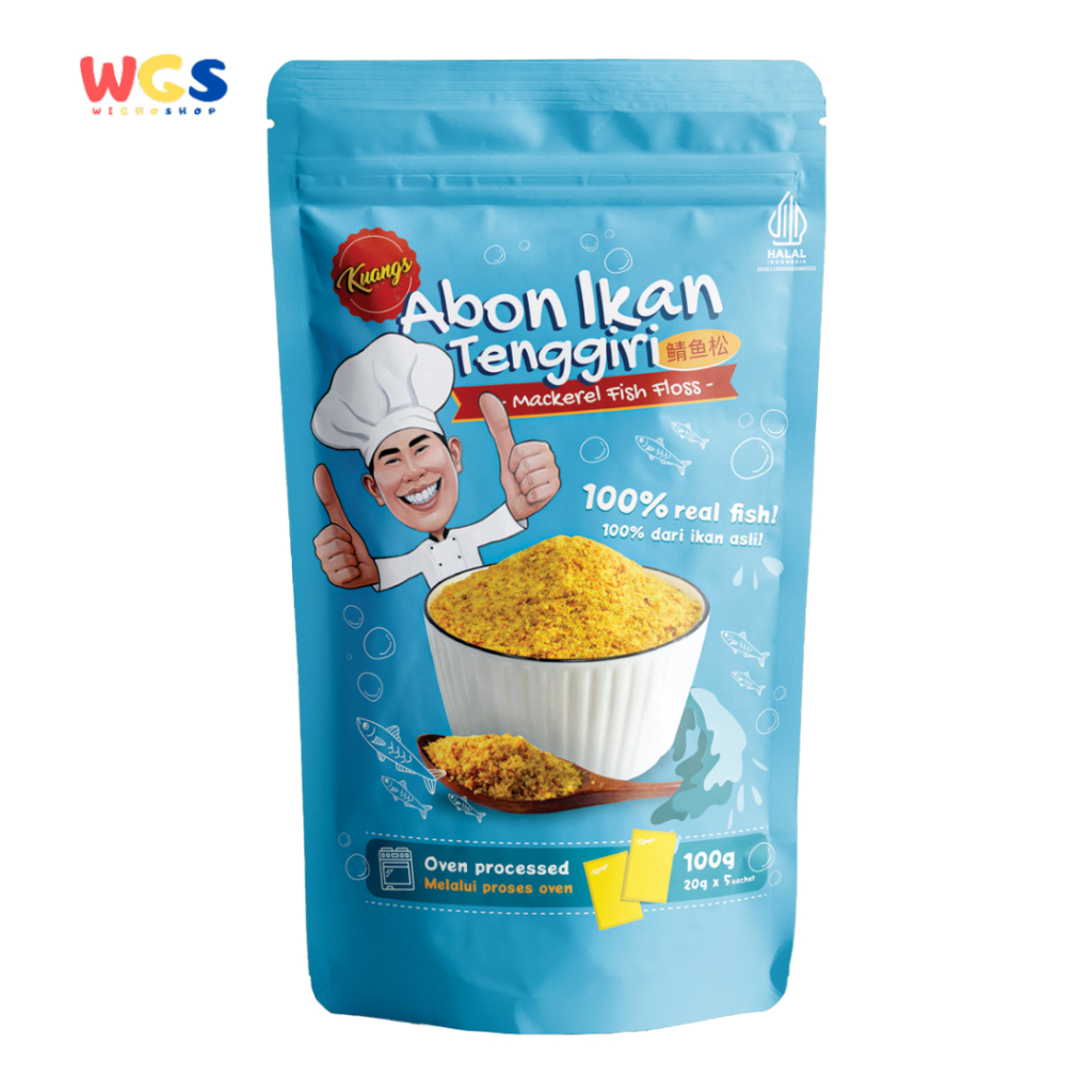 

Kuangs Abon Ikan Tenggiri Oven Mackerel Fish Floss 100% Real Fish 100g
